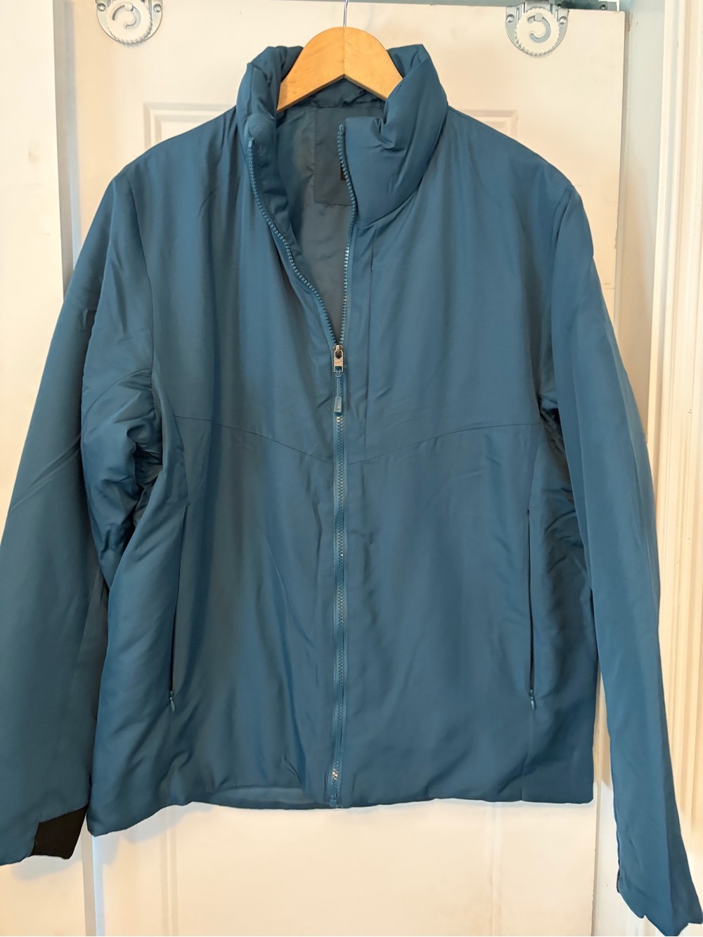 Men's Teal Blue Insulated Puffer Jacket